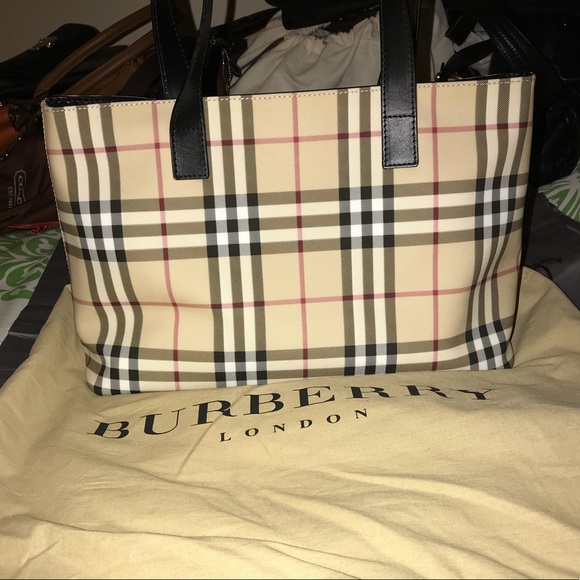 vintage burberry tote